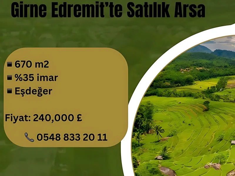 Land for Sale in Edremit, Girne, Edremit, Kyrenia